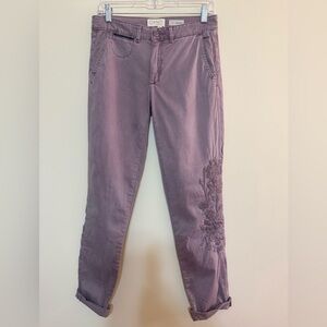 Chino by Anthropologie Lavender Straight Leg Pant